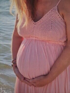 Pink Maternity Dress